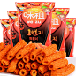 100g*5袋 韩国进口零食品 九日始祖炒年糕条 香脆甜辣进口膨化-tmall.com天猫