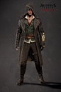 Assassin's Creed Syndicate - Jacob Outfit 03, Mathieu Goulet : Outfit I did on Assassin's Creed Syndicate. The High res Model was later re-used and adapted for promotional artwork.

Face and Bracer done by other teamates.