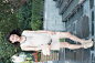 组图：贾青街拍LOOK 裸色系搭配时尚_热门写真_北京青年网