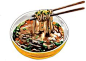 在Behance日本食品说明