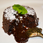 法式黑巧克力熔岩凹蛋糕布朗尼 比利时68%黑巧 完美爆浆超好吃