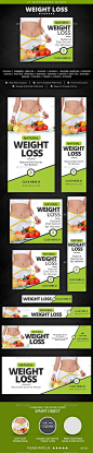 Weight Loss Banners Template #design Download: http://graphicriver.net/item/weight-loss-banners/12156527?ref=ksioks