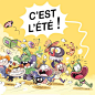Photo by Fabien Öckto Lambert on June 21, 2022. May be a cartoon of text that says 'C'EST L'ÉTÉ!'.