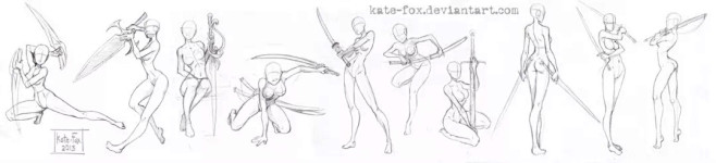 【绘画参考】画师 Kate-FoX 的人...