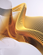 3D 3dart abstract cinema4d glass gold maxon redshift Render (3)