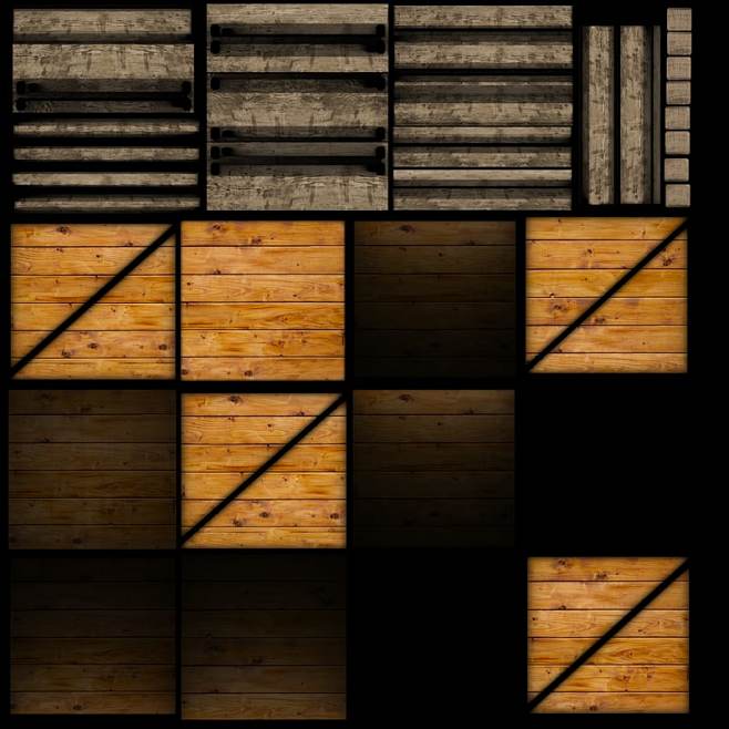 3d model wooden pack...