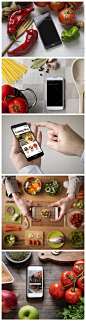 [gq62]手机拍摄美食主题微信博栏目配图PS网站设计高清图片素材-淘宝网