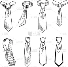 领带,有节疤的木料,个性,字体,华丽的,一个物体,纺织品,多样,草图,绘制