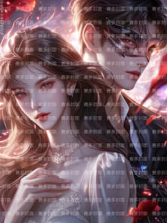 赛多封面设计工作室采集到版权-都市女频双人多人【授权QQ3324352440】