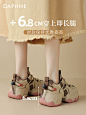 达芙妮欧洲站老爹鞋女2025新款炸街显脚小轻便增高休闲厚底运动鞋-tmall.com天猫
