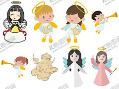 天使 【酷图网】天使,小天使,希腊神话,插图,插画,纯洁,神圣