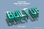 3D立体字效果样机素材_PSD