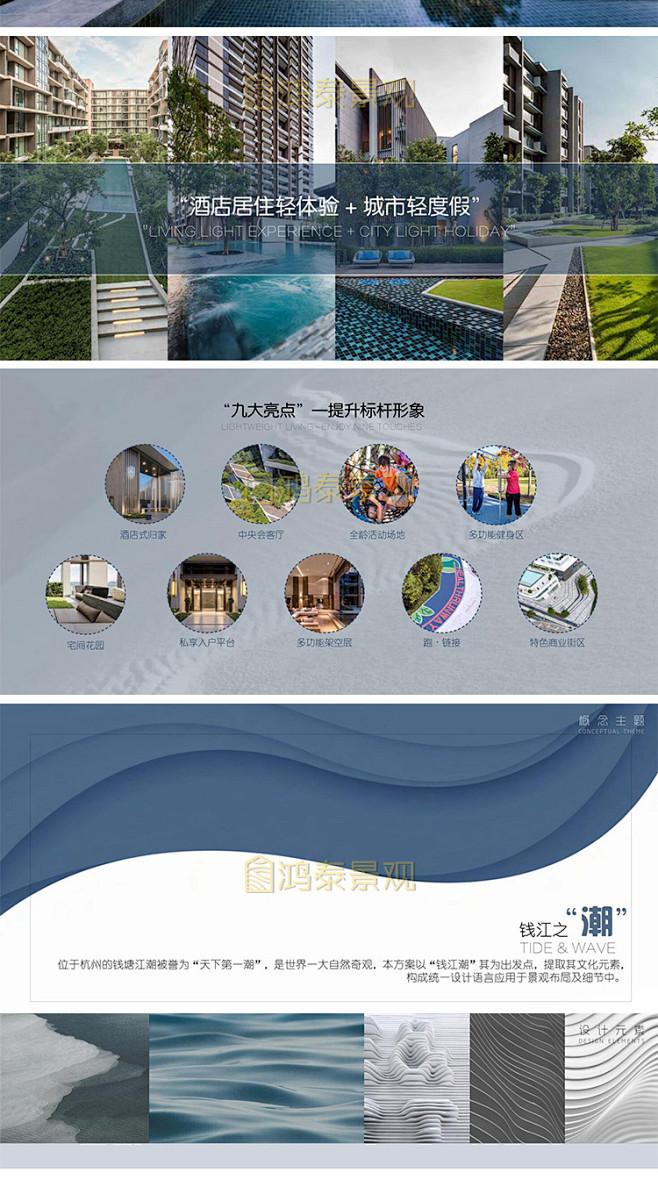 知名地产园林景观居住小区现代大区景观方案...