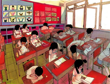 梦见和曾经的同学在一起上课，重温旧梦，探寻内心世界的深层含义