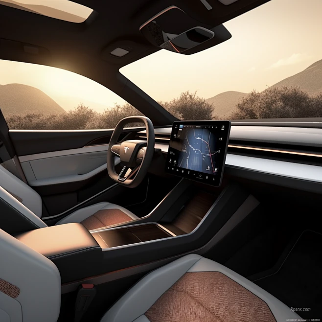 AI绘画_Prompts_brousee_Original_design_for_the_next_generation_Tesla ...