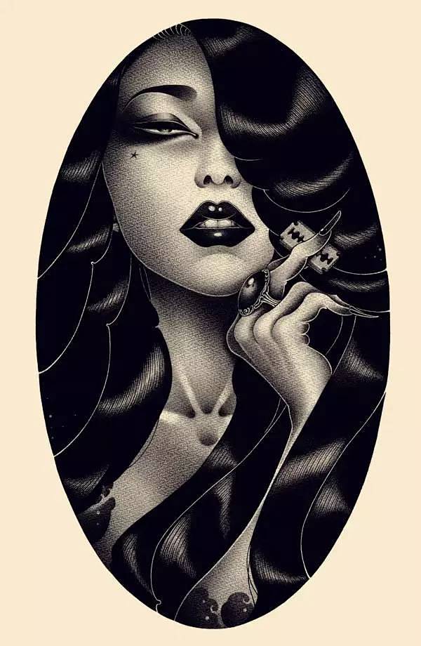 日本ONEQ pinups复古另类插画设...