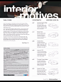 【汽车设计杂志】最新一期 Interior Motives 2015 冬季刊