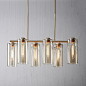 Glass Cylinder Chandelier