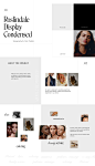 Web Design  Website landing page ui design ux/ui UX design UI ux Hair Salon beauty