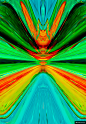 迷幻多彩放射抽象万花筒爆炸背景064模板背景图片
