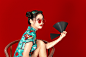 国潮旗袍美女（非企业商用）