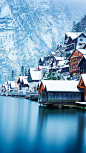 哈尔施塔特镇 -  喜爱冬天，更爱冬天的雪，感觉世界会白的无比宁静