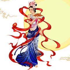 中秋节之嫦娥奔月,GIF图标,PNG图标_模板王
