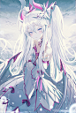 白发少女 龙