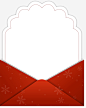 红色圣诞节雪花信封高清素材 Christma Christmas Merry 信封 圣诞快乐 圣诞节 装饰图案 雪花信件 免抠png 设计图片 免费下载