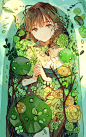 一组少女与花系列插画作品#今天穿什么#
Twi:Qooo003 ​​​​
