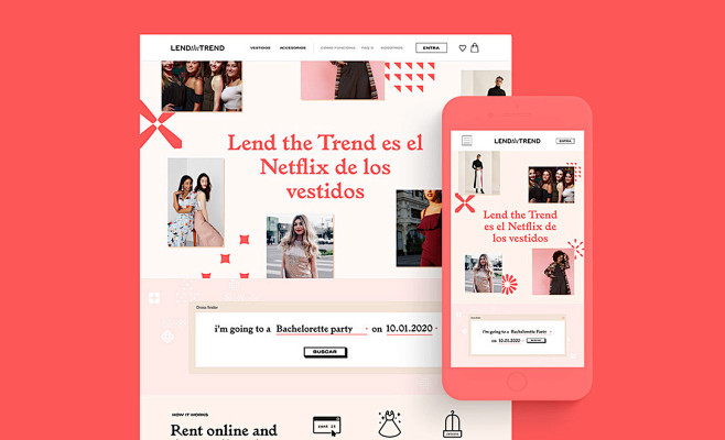 Lend the Trend在线服装租赁平台VI设计