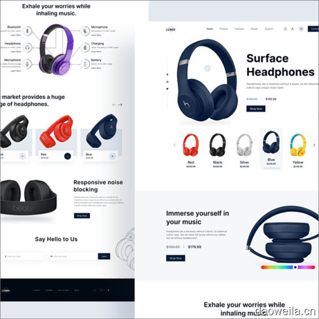 product landing page...
