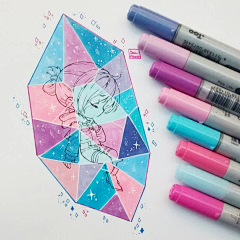兔兔紫采集到插画