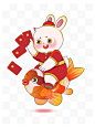 2023兔子新年卡通可爱插画国潮中国风剪纸窗贴车贴手机壳IP形象T恤卫衣兔年本命年春节喜庆生肖幅兔舞龙舞狮国潮印刷文创素材印花设计元素材烫画高清图案PSD海报元素设计PNG矢量AI#红包#金元宝#烟花#横幅对联#鞭炮#福袋#吉祥兔#灯笼#招财兔_@宇飞视觉