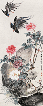 《 著名画家张大壮花鸟画欣赏 》 张大壮（1903～1980） 初名颐，字养初，号养庐，浙江杭州人。章太炎甥。十四岁随父定居上海，即从李汉卿、汪洛年学花卉、山水。其花鸟画与唐云、江寒汀、陆抑非有海上“四大花旦”之誉。