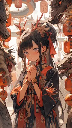 AI数字艺术人物插画-众图网