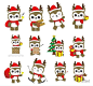 Cute kawaii reindeer christmas Stickers  by Art2Get | Redbubble