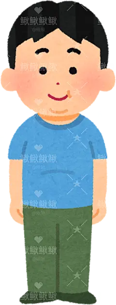 胖乎乎的孩子himan_pocchari03_youngman男孩女孩子儿童表情包动作姿势贴纸扁平儿童插画元素卡通免扣png图片素材