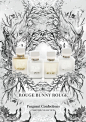 Rouge Bunny Rouge Fragrances : An illustration for Rouge Bunny Rouge Fragrance Collections' print and web advertising materials.