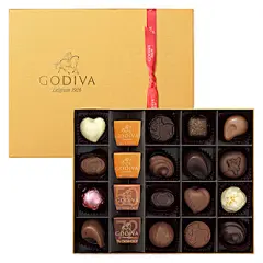 预约日本代购GODIVA情人节巧克力 20粒经典金色超大礼盒 浪漫礼品-淘宝网