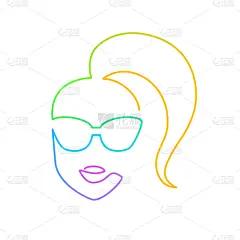 连续性,山,人的脸部,线条,明亮,日光,发型,马尾辫,头发,人