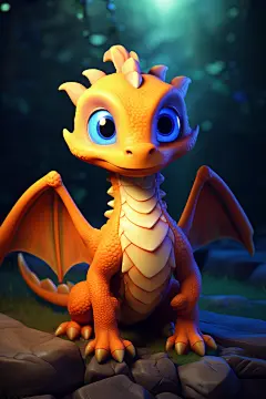 春节喜庆卡通拟人龙年立体模型图片