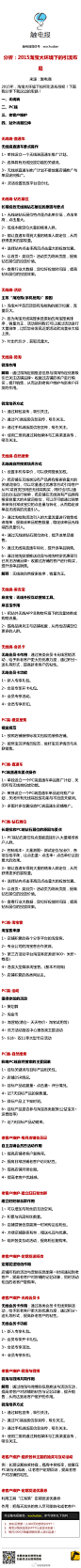 #如何做淘宝天猫电商#【2015淘宝大环境下的引流布局】2015年，淘宝大环境下如何引流布局呢！本文分享了四大思路！一丶无线端，二丶PC端，三丶老客户维护，四丶站外流量拉伸。淘宝引流的必备干货。