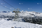 达特施泰因山脉,风景,在上面,电缆,度假胜地,休闲活动,水平画幅,山,雪,无人
