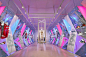 Nike USAB - Air Hangar Environment | ASTOUND : ASTOUND was engaged to solution engineer and build the Nike Air Chamber Cube, an environment that had a custom corridor called the Legends Vault.