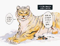 二方白菜采集到老虎，动物