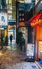 Street night view Izakaya Japan