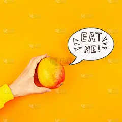 芒果水果在创意波普艺术风格概念