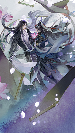 川azy采集到耽美.百合底图/现/古
