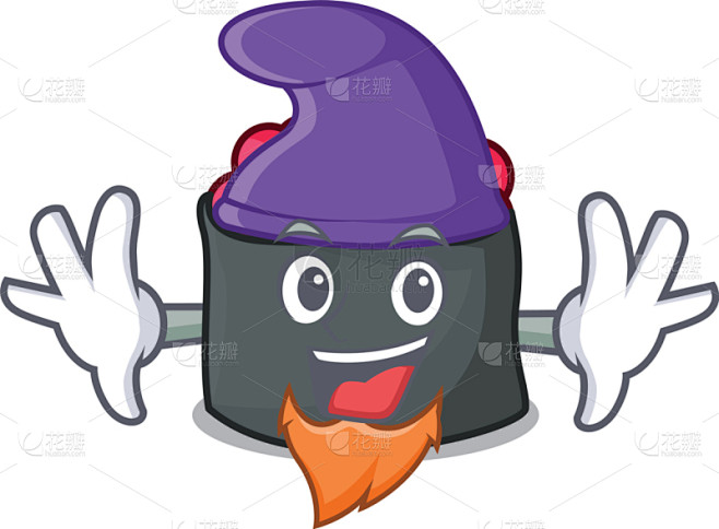 鱼卵性格小精灵时尚卡通可爱的传统寿司巨魔清新